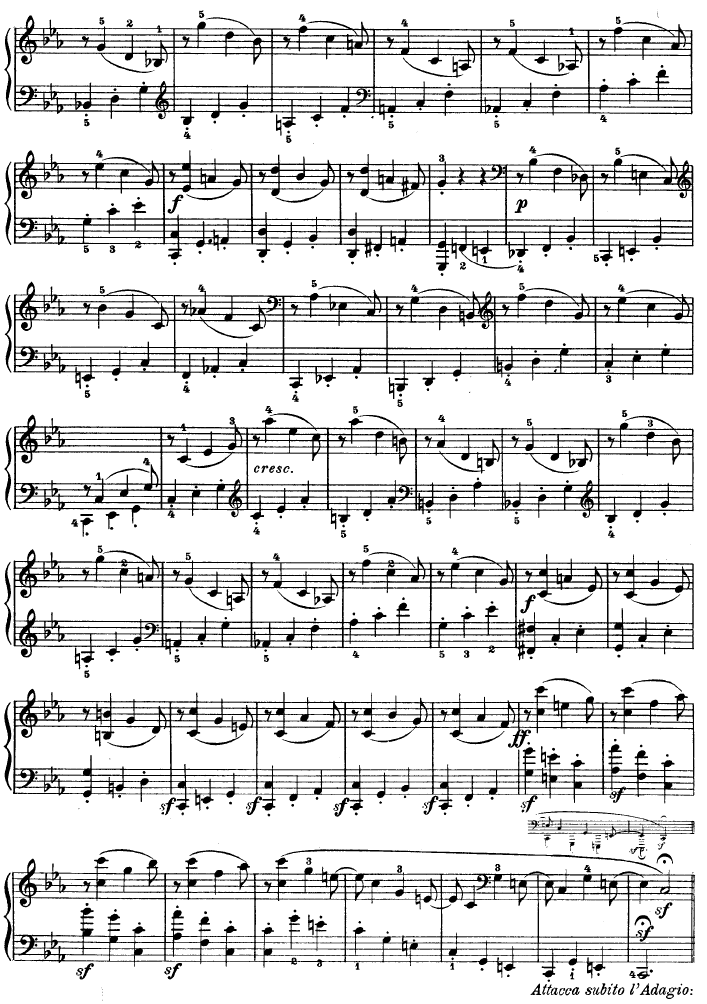 第十三钢琴奏鸣曲-（Op.27 No.1）钢琴曲谱（图6）