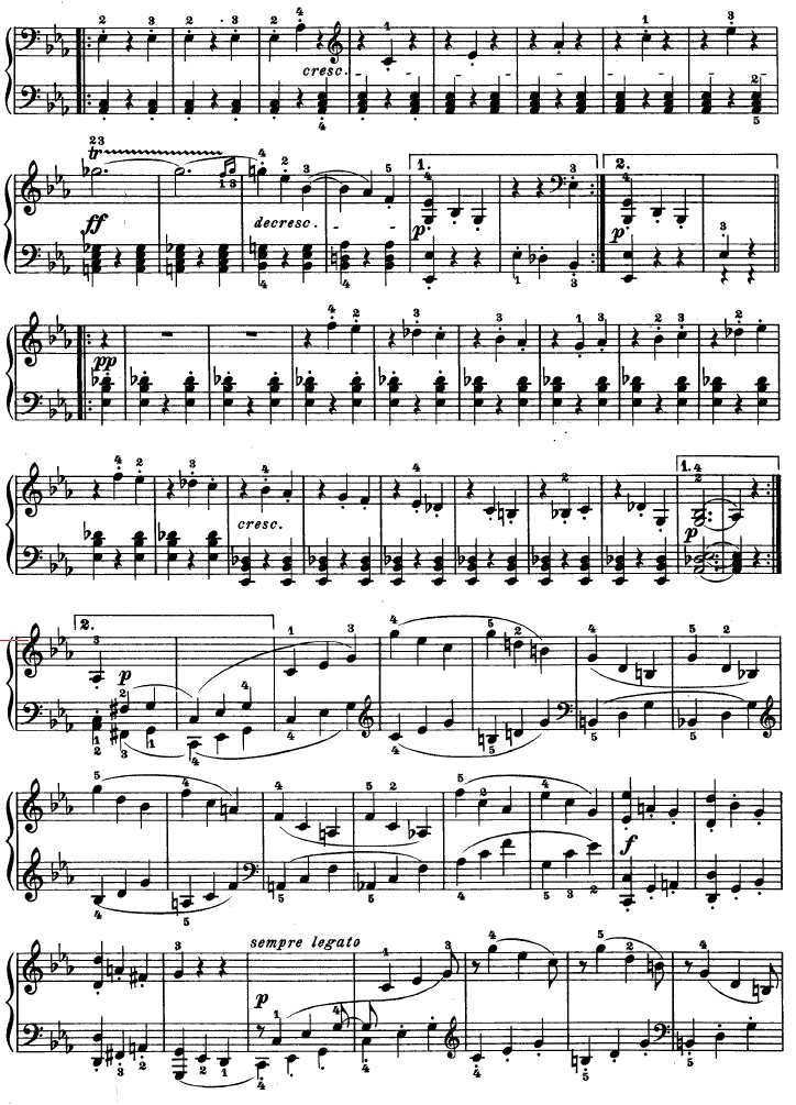 第十三钢琴奏鸣曲-（Op.27 No.1）钢琴曲谱（图5）