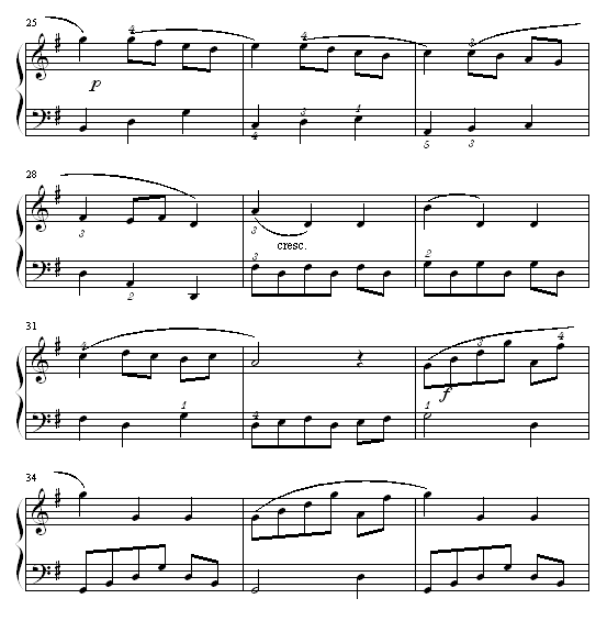 小步舞曲-(No.3)钢琴曲谱（图3）