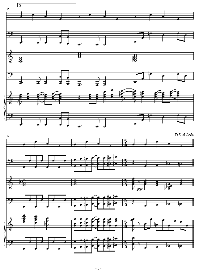 怀念的旋律 -总谱钢琴曲谱（图3）