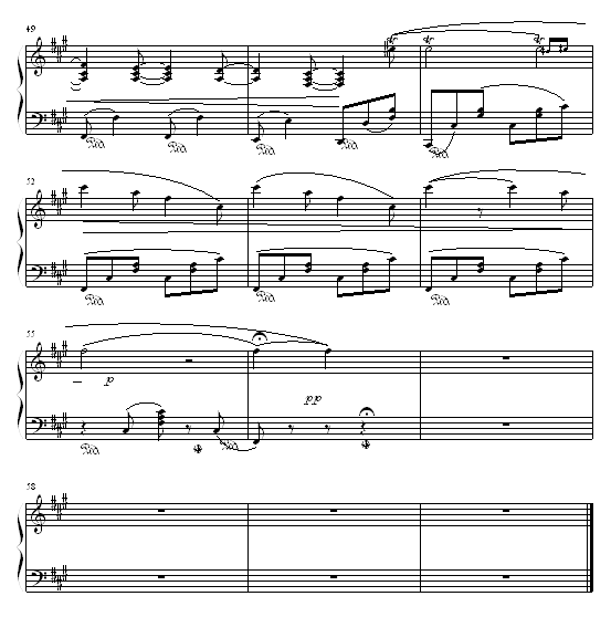 威尼斯船歌钢琴曲谱（图5）