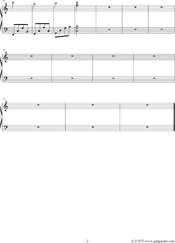卡农-特别版钢琴曲谱（图2）