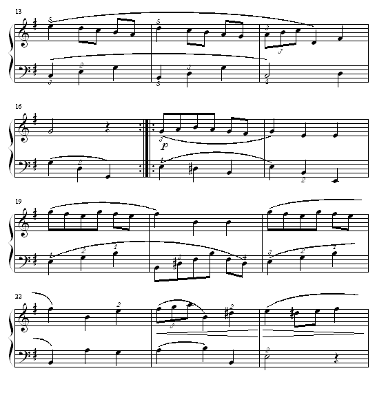 小步舞曲-(No.3)钢琴曲谱（图2）