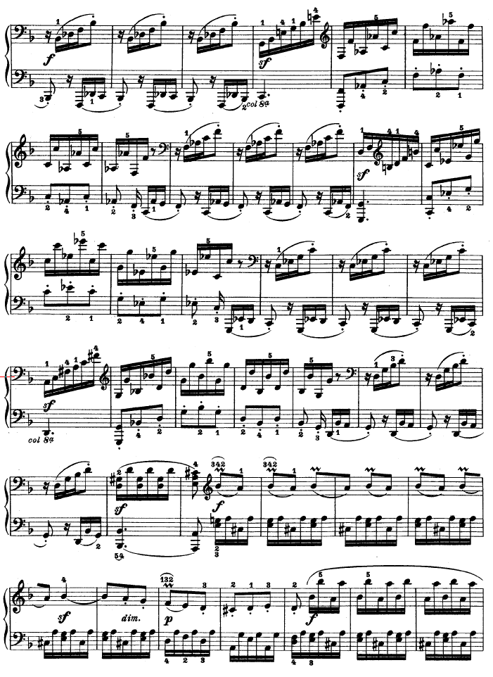 暴风雨-d小调第十七钢琴奏鸣曲 - Op.31—2钢琴曲谱（图18）