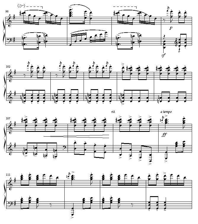 翻身的日子钢琴曲谱（图6）