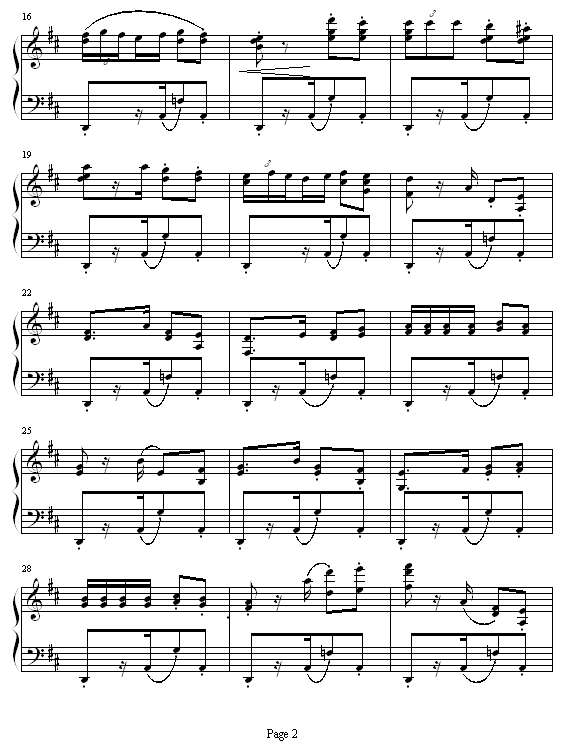 卡门钢琴曲谱（图2）