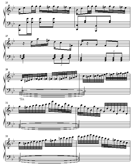 化装舞钢琴曲谱（图2）