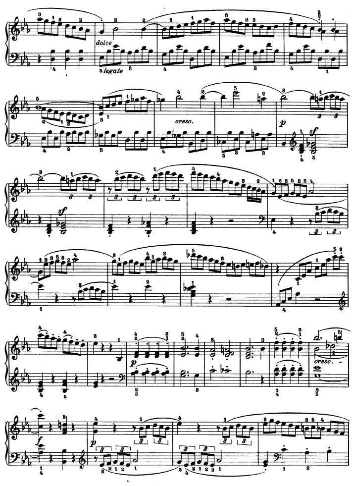 C小调第八琴奏鸣曲（悲怆）Op—13钢琴曲谱（图13）