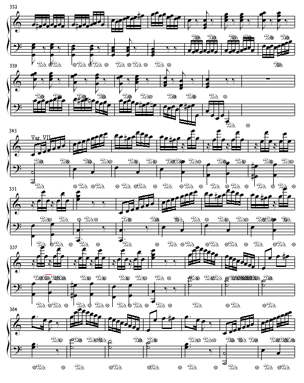 小星星变奏曲钢琴曲谱（图10）