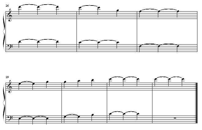 雪绒花-(学习版)钢琴曲谱（图2）