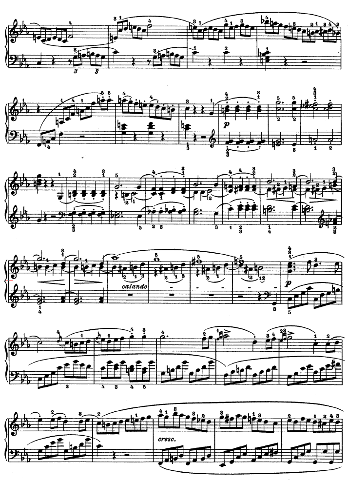 C小调第八琴奏鸣曲（悲怆）Op—13钢琴曲谱（图17）
