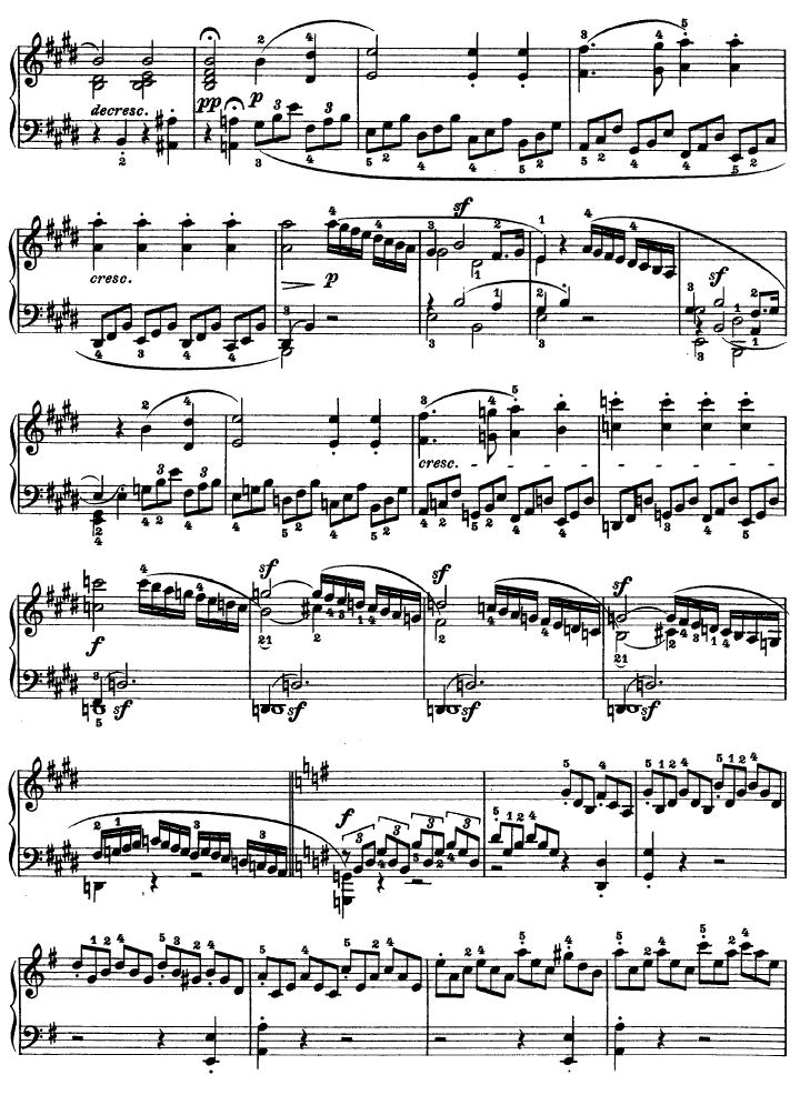 E大调第九钢琴奏鸣曲　Op. 14 No—1钢琴曲谱（图10）