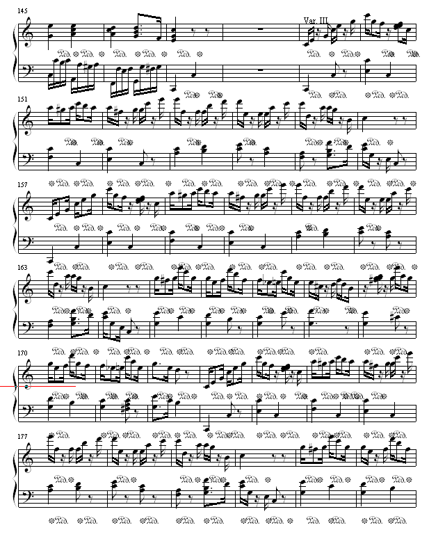 小星星变奏曲钢琴曲谱（图5）