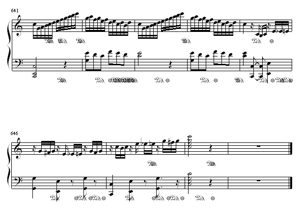 小星星变奏曲钢琴曲谱（图20）