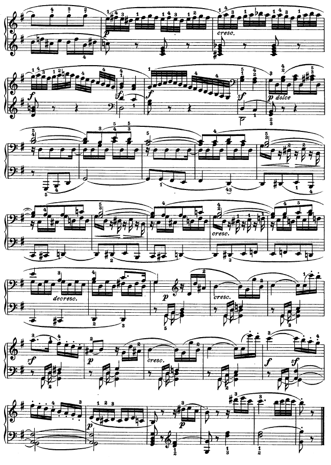 G大调第十钢琴奏鸣曲　Op. 14 No--2钢琴曲谱（图7）