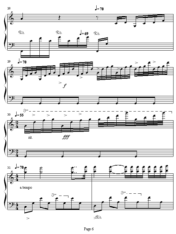 水边的阿狄丽娜-HK375钢琴曲谱（图6）