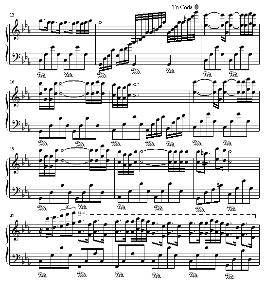 匈牙利奏鸣曲 -(hungarian sonata)钢琴曲谱（图2）