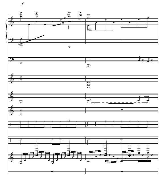 水边的阿狄丽娜 -（乐队总谱版）钢琴曲谱（图12）