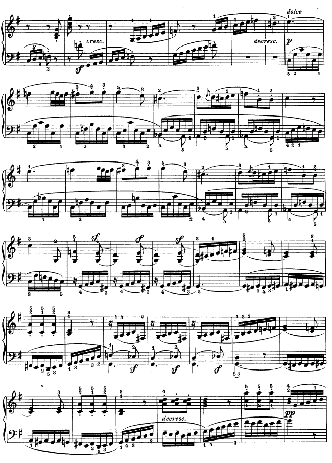 G大调第十钢琴奏鸣曲　Op. 14 No--2钢琴曲谱（图13）