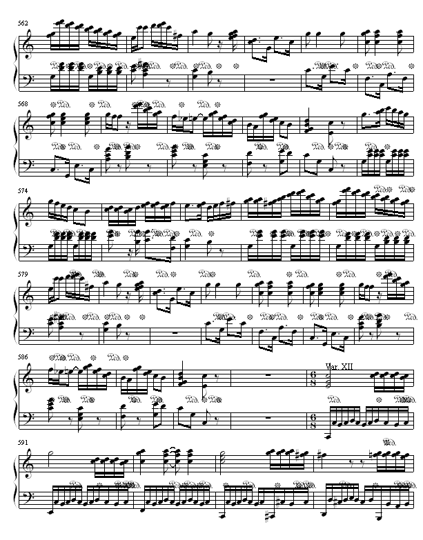 小星星变奏曲钢琴曲谱（图17）