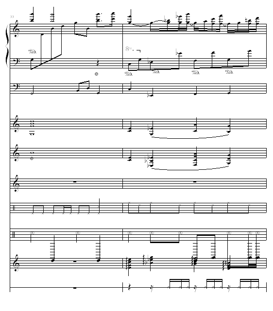 水边的阿狄丽娜 -（乐队总谱版）钢琴曲谱（图17）