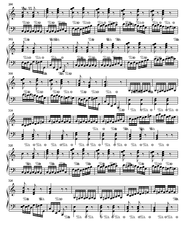 小星星变奏曲钢琴曲谱（图9）