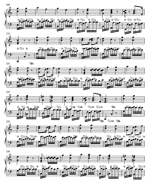 小星星变奏曲钢琴曲谱（图4）