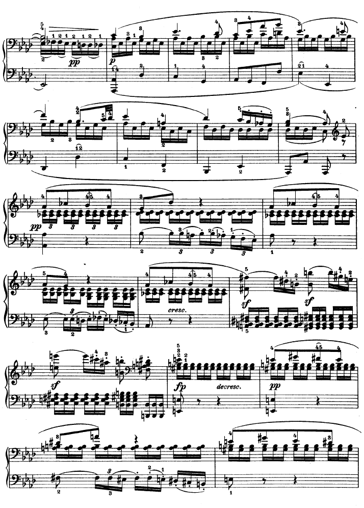 C小调第八琴奏鸣曲（悲怆）Op—13钢琴曲谱（图10）