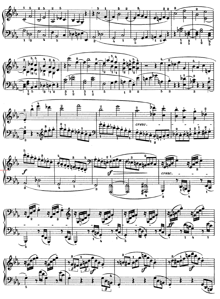 C小调第八琴奏鸣曲（悲怆）Op—13钢琴曲谱（图15）