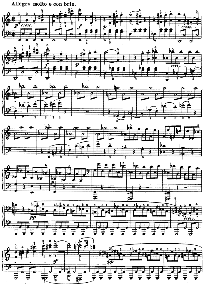 C小调第八琴奏鸣曲（悲怆）Op—13钢琴曲谱（图5）