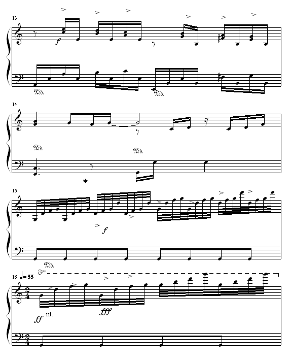 水边的阿狄丽娜-HK375钢琴曲谱（图3）
