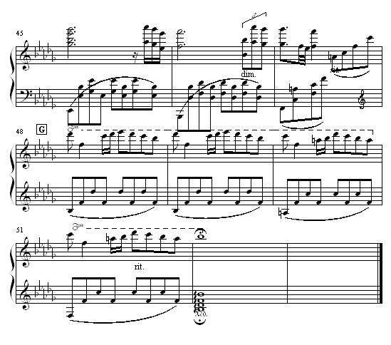 秋日私语钢琴曲谱（图5）