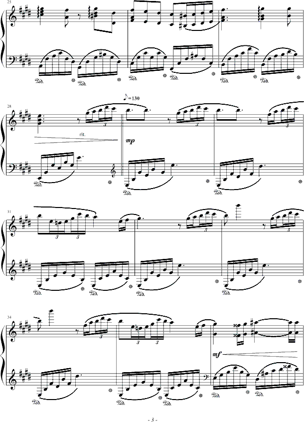 肖邦的钢琴叙事曲钢琴曲谱（图3）