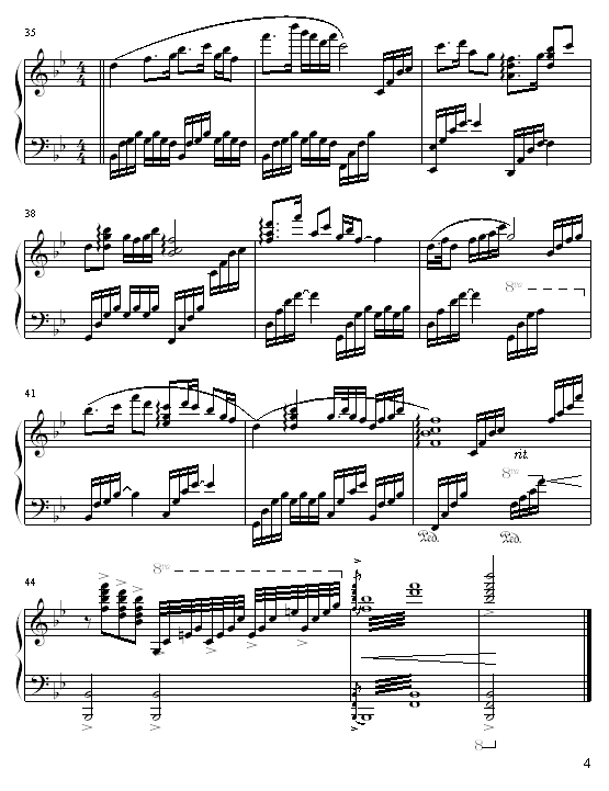梁祝 - (市谱校正版)钢琴曲谱（图4）