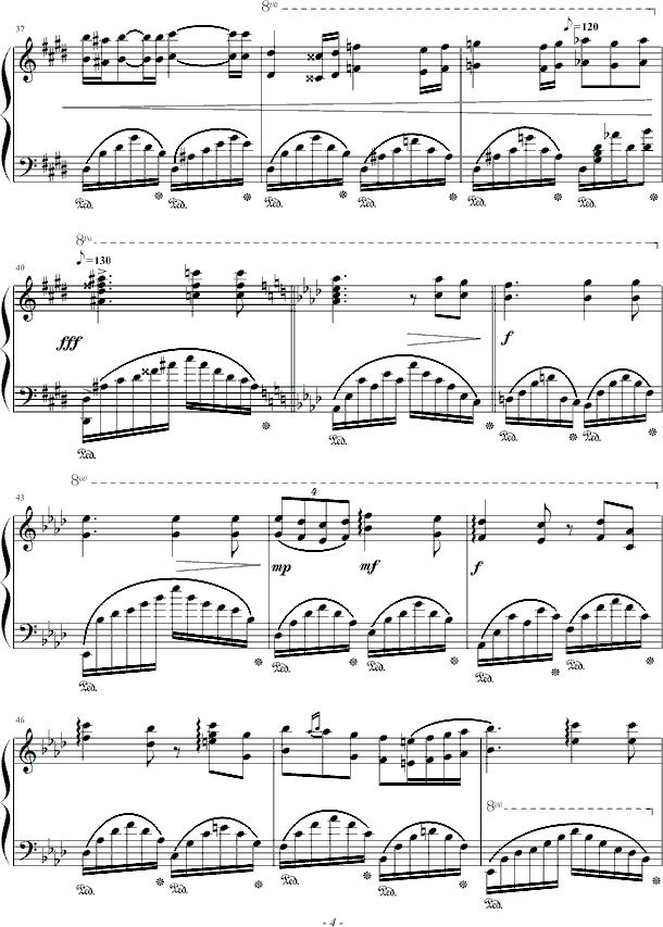 肖邦的钢琴叙事曲钢琴曲谱（图4）