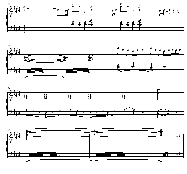 清晨钢琴曲谱（图4）