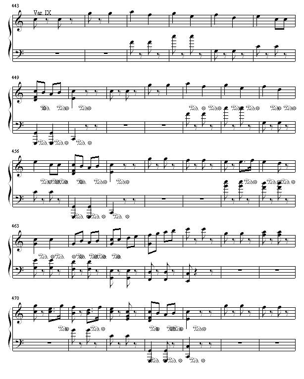 小星星变奏曲钢琴曲谱（图13）
