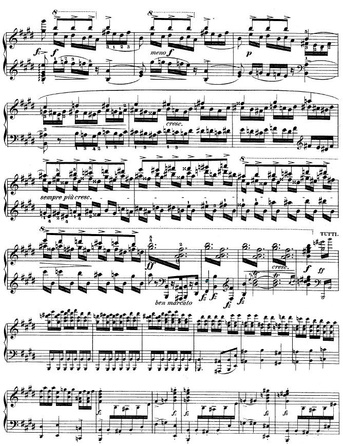 钢琴第一协奏曲 op.11-1钢琴曲谱（图11）