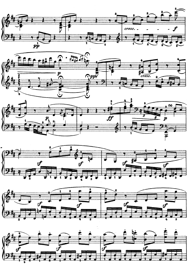 D大调第七钢琴奏鸣曲 - Op. 10 No--3钢琴曲谱（图21）