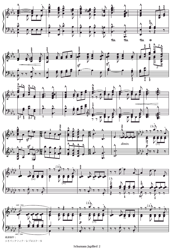 Waldscenen op.82钢琴曲谱（图2）