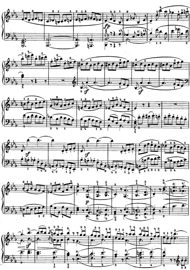 降E大调第四钢琴奏鸣曲-Op.7钢琴曲谱（图7）