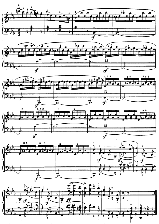降E大调第四钢琴奏鸣曲-Op.7钢琴曲谱（图4）