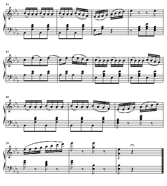 拿波里舞曲钢琴曲谱（图3）