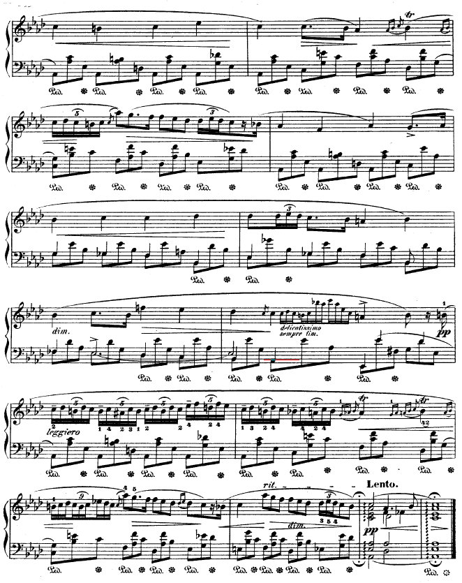 B大调夜曲作品32号 -OP32 NO.2钢琴曲谱（图8）
