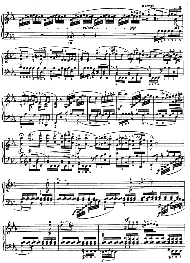 降E大调第四钢琴奏鸣曲-Op.7钢琴曲谱（图22）