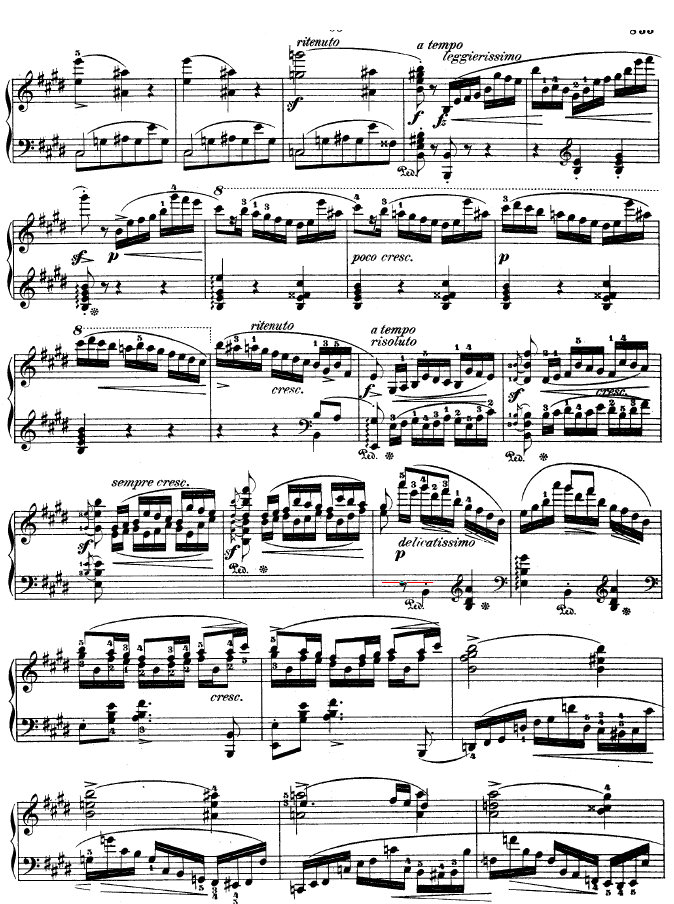 钢琴第一协奏曲 op.11-1钢琴曲谱（图9）