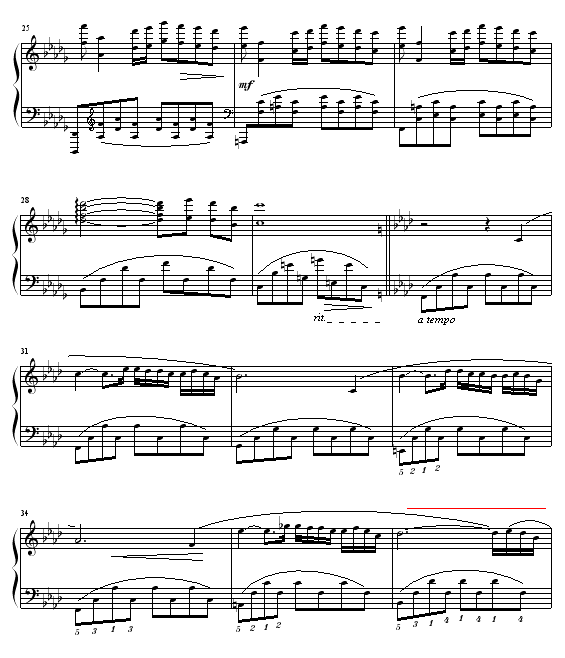 秋日的私语钢琴曲谱（图3）