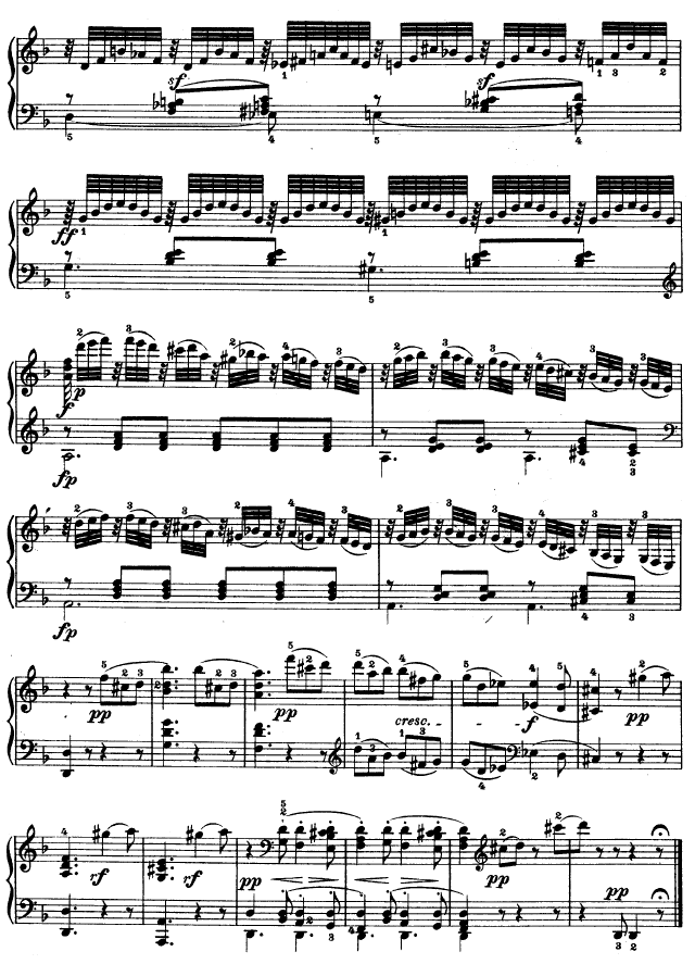 D大调第七钢琴奏鸣曲 - Op. 10 No--3钢琴曲谱（图14）