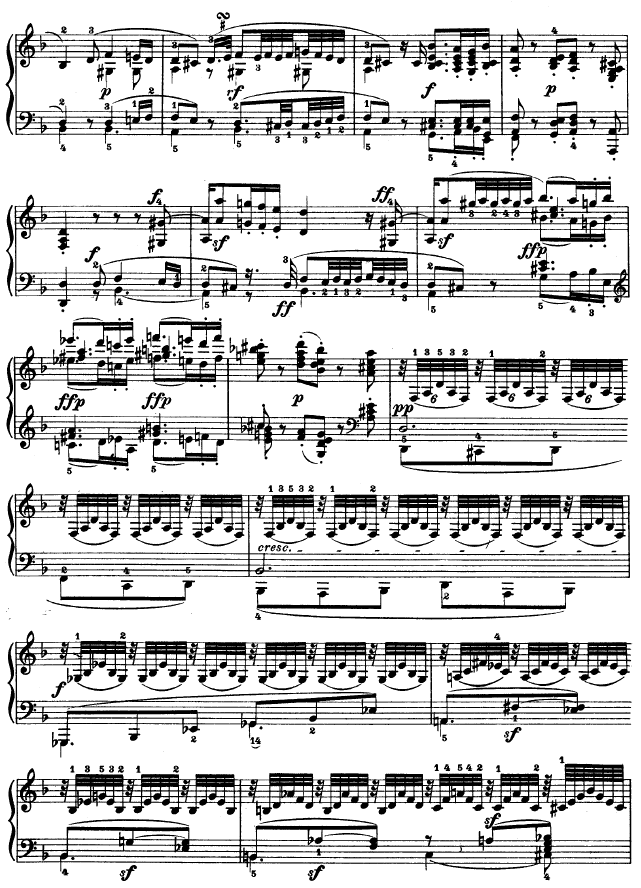 D大调第七钢琴奏鸣曲 - Op. 10 No--3钢琴曲谱（图13）