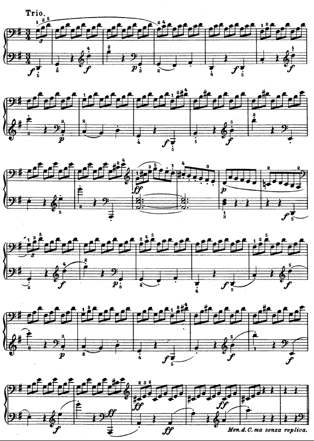 D大调第七钢琴奏鸣曲 - Op. 10 No--3钢琴曲谱（图16）